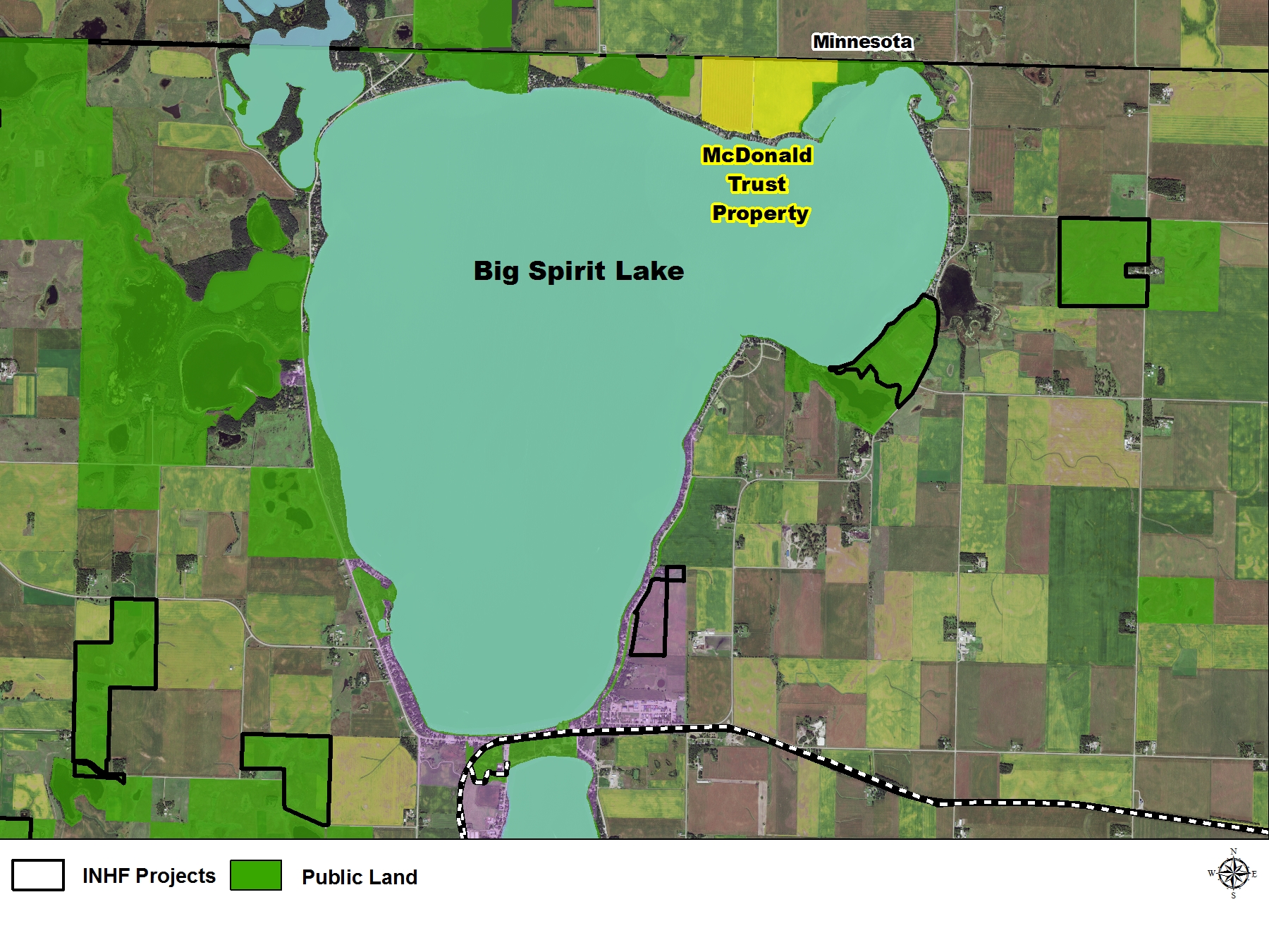 Important land in Iowa Great Lakes watershed protected by INHF Iowa